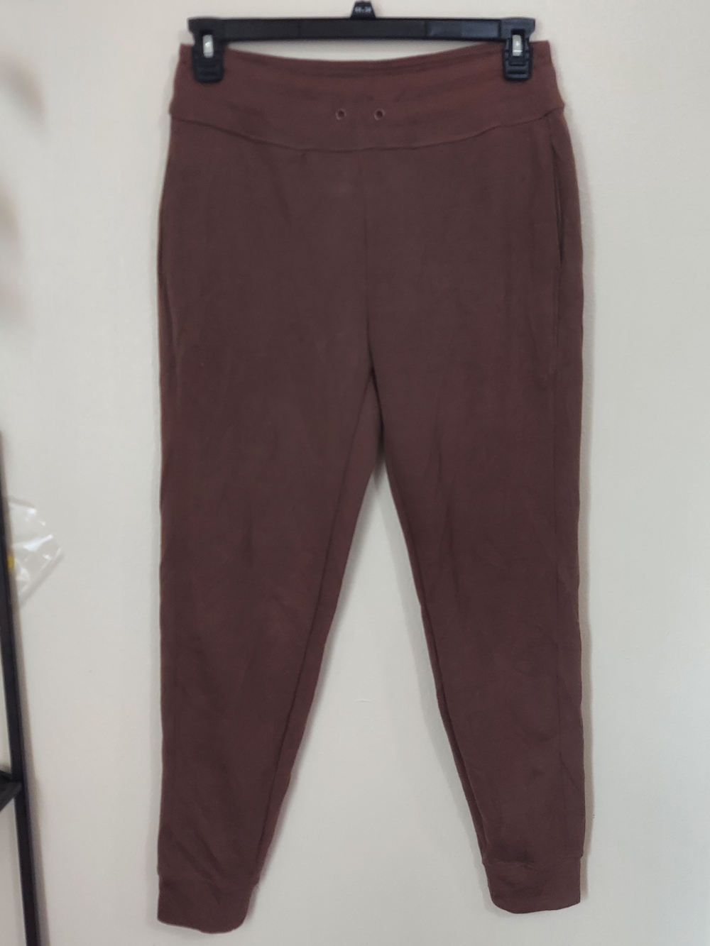 90 Degree By Reflex Women's Brown High-Waist Jogger Pants